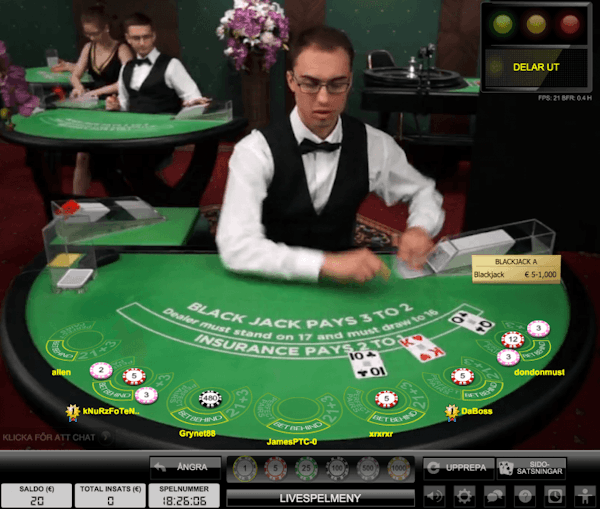 Live Blackjack