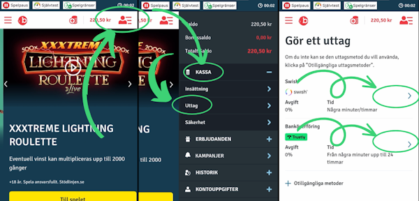 Bingo.com casino uttag