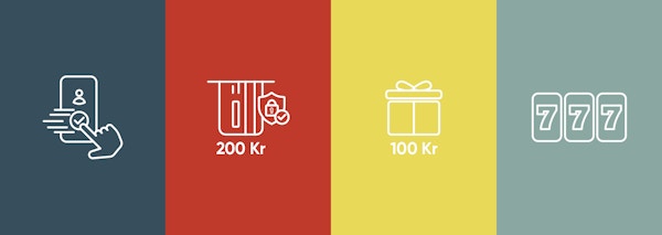 Beskrivning av hur man tar del av en bonus hos ett nätcasino