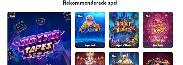 Dunder casino spelutbud
