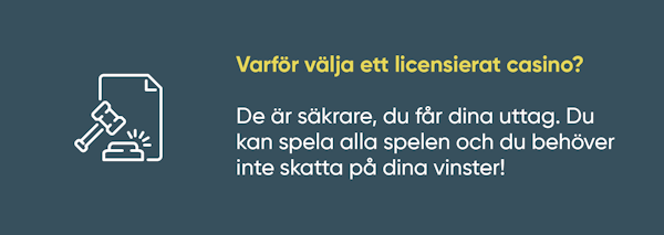 Därför ska du alltid välja ett casino med svensk licens!
