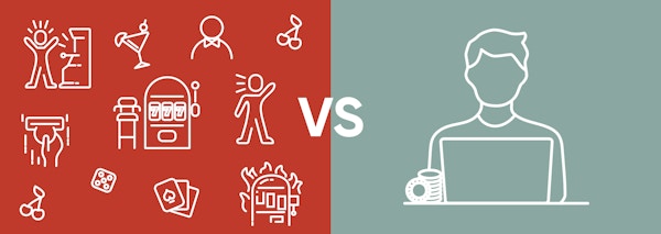 Slipp allt krångel som finns på fysiska casinon och spela nätcasino istället!