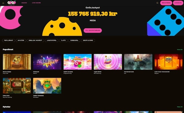 GoGo casino spelutbud