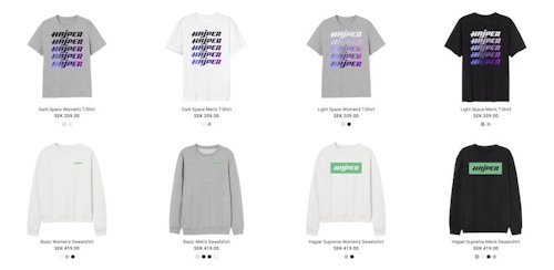 Hajper Casino släpper nya kläder