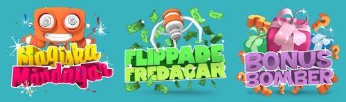 Massor av bonusar & överraskningar varje vecka hos HappyHugo