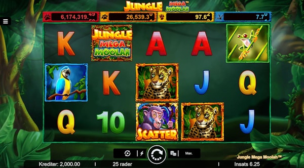 Jungle Mega Moolah från Microgaming
