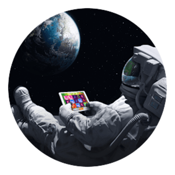 Just Casino - rund rymdbild