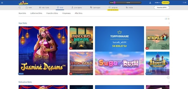 lucky Louis casino spelutbud