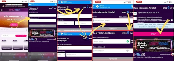 LuckyVegas registrering