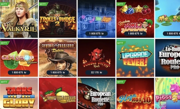 Testa klassiska och exklusiva spel här