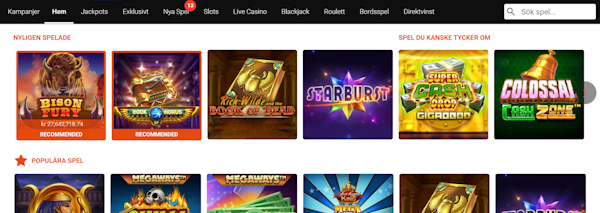 Partypoker casino spelutbud