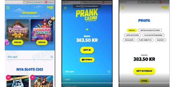 Prank casino uttag
