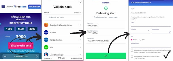 Slotstars registrering