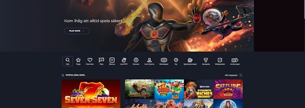 SlotV casino spelutbud