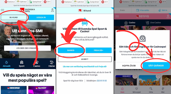 Svenska Spel Sport & Casino registrering
