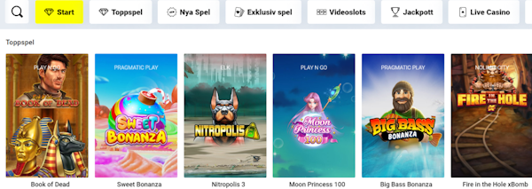 Thrills casino spelutbud