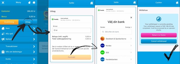 Vera & John casino uttag