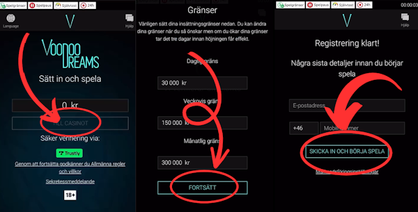 VoodooDreams casino registrering