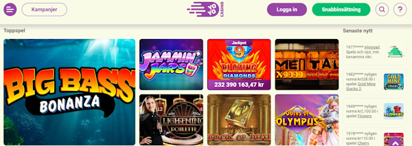 YoYo casino spelutbud